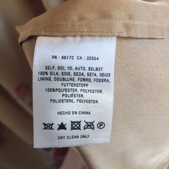 Anthropologie Meadow Rue SILK Yellow Floral Dress - Picture 6 of 6